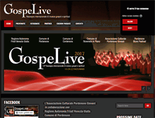 Tablet Screenshot of gospelivefestival.com